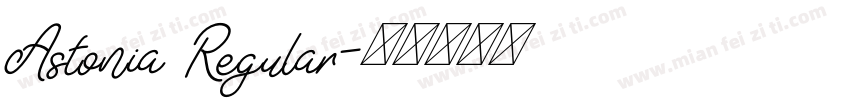 Astonia Regular字体转换